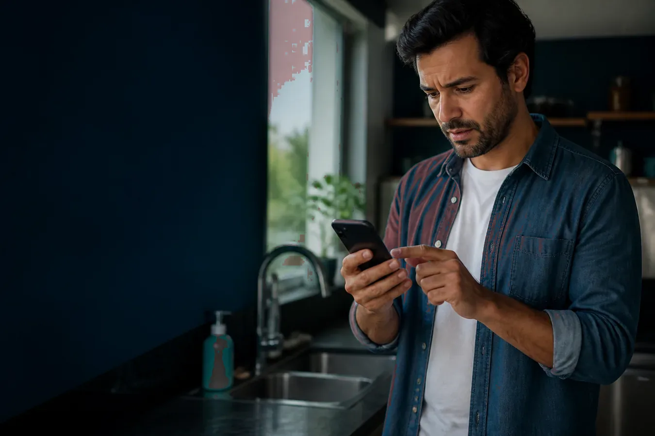 Cliente entrando em contato com a Imperium pelo celular